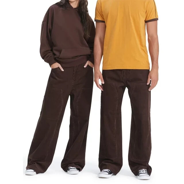 NO BOUNDARIES Unisex – SIZE: 34 X 31 Expresso Corduroy Carpenter Pants – NEW!