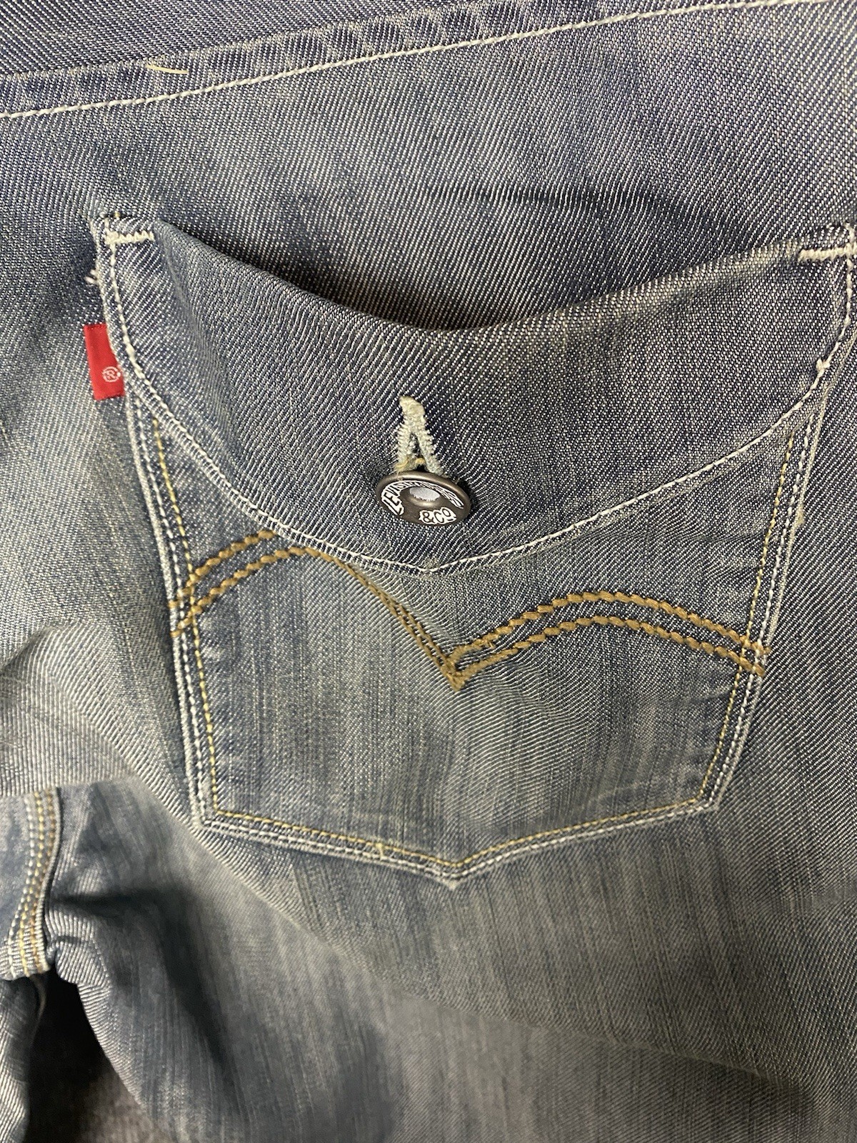 Signature by Levi Strauss Jeans Mens 40×32 Blue Mid Rise Bootcut Stretch Denim