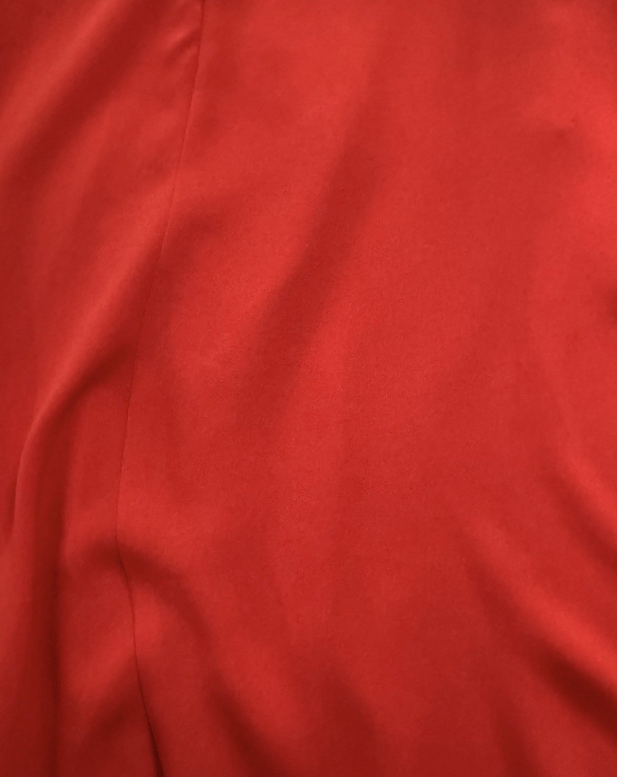 BCBGMAXAZRIA Red Solid Chiffon Layered Hi-Low A-Line Dress Round Neck S