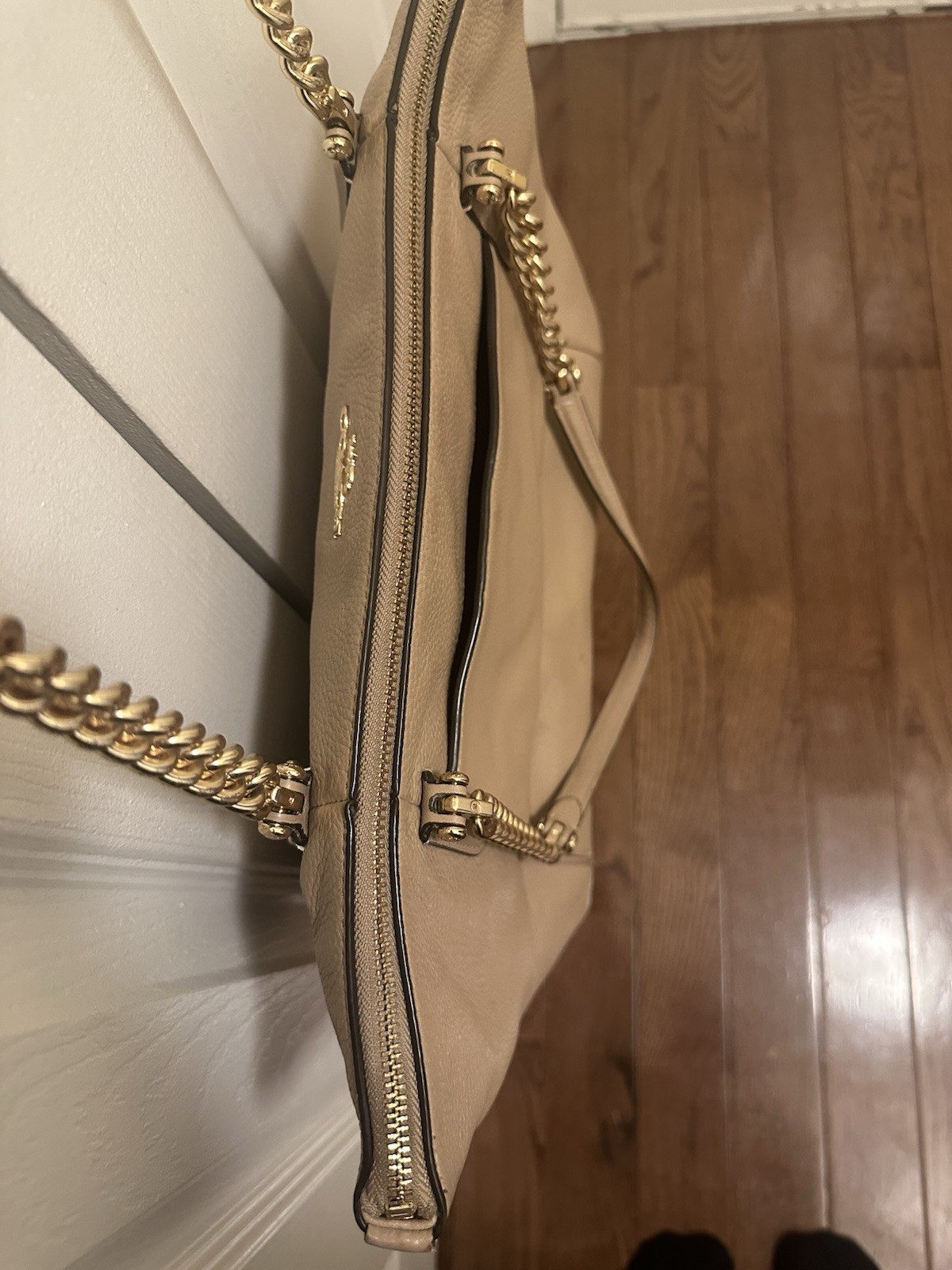 Coach Ava Chain Tote Color Pebble