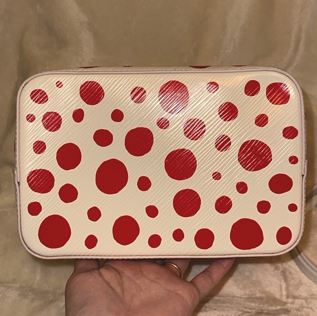 Louis Vuitton Yayoi Kusama NéoNoé BB Bucket Bag White/Red Polka Dot Strap