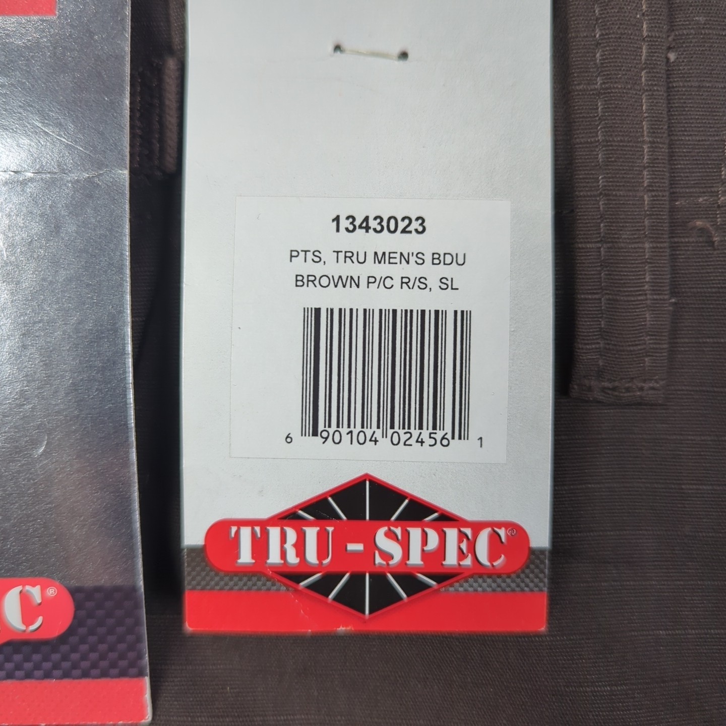 TRU-SPEC Mens Pants Small Long Brown BDU RIP-STOP TACTICAL CARGO NWT