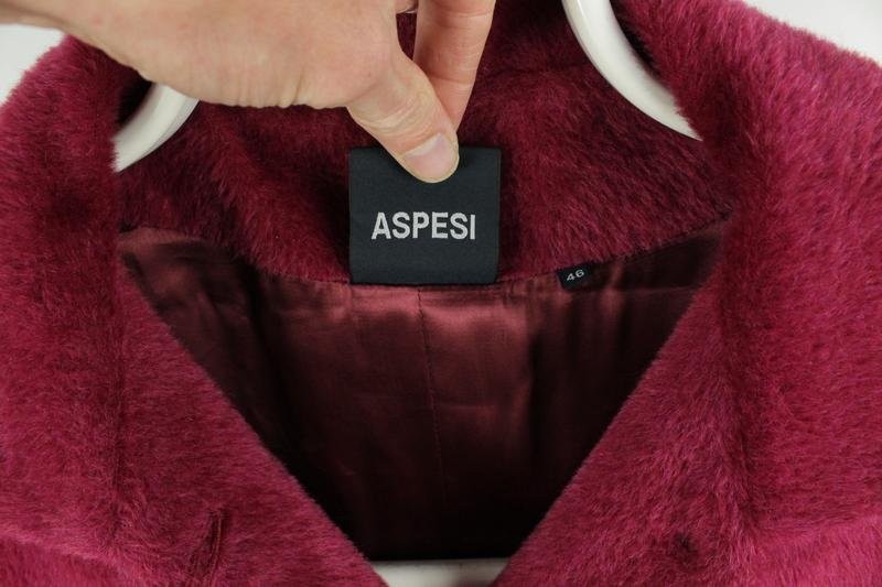 Women Alberto Aspesi Coat Burgundy Alpaca 40 / L /