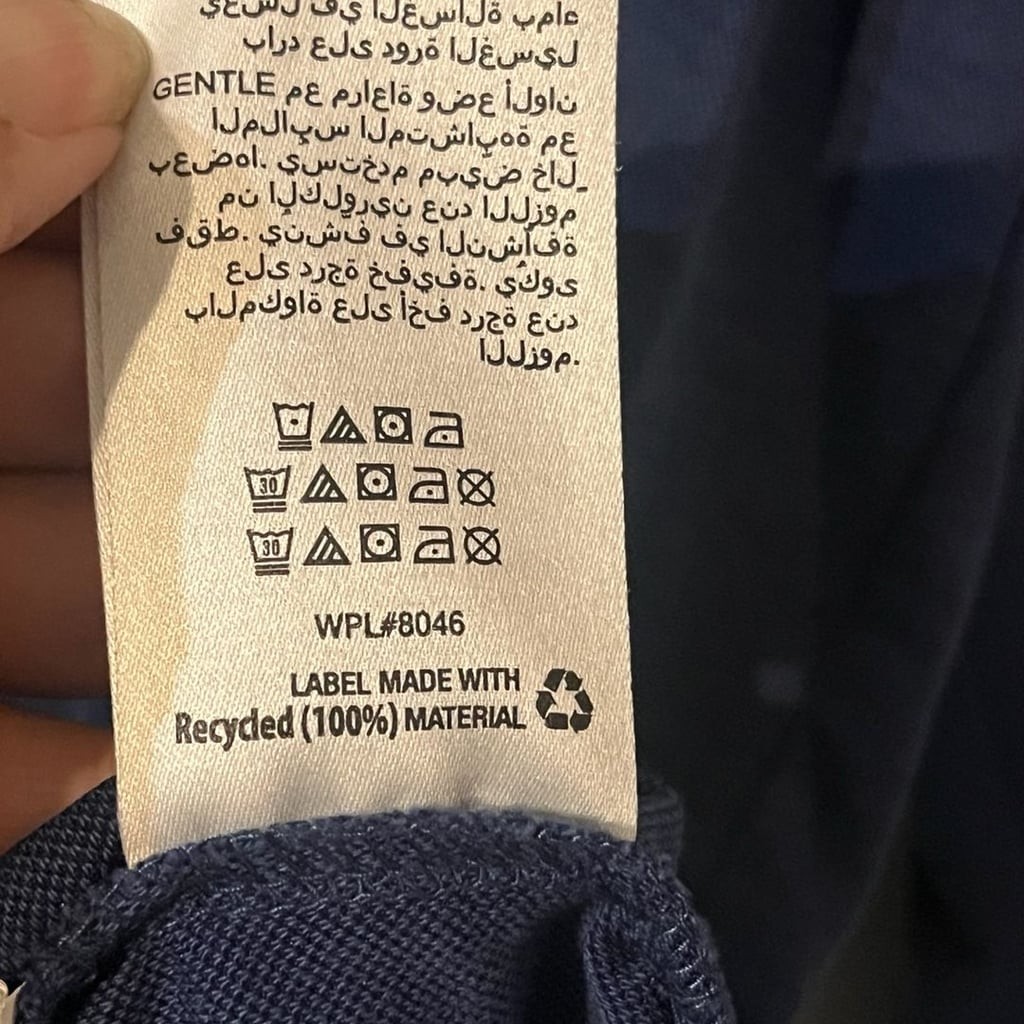 Tasso Elba Supima Cotton Blend Long Sleeve Polo Shirt Blue Medium 010-0008
