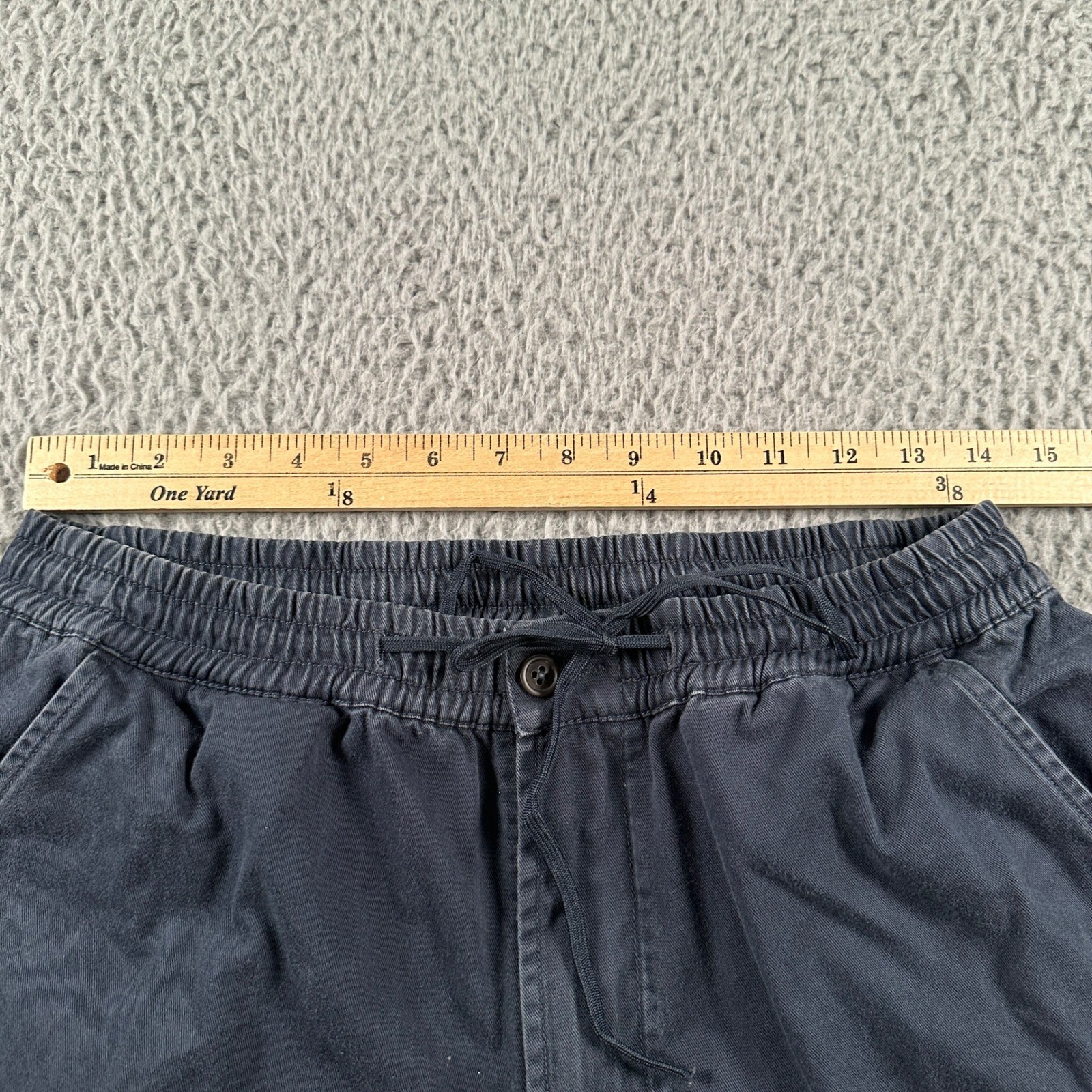 Universal Works Pants Mens 32(29 Measured)Blue Trouser Raw Hem Drawstring