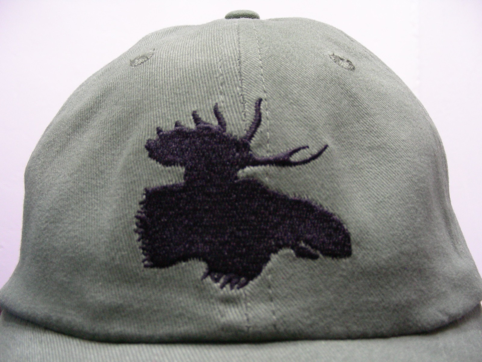 MOOSE LOGO – Embroidered – One Size Adjustable Lightweight Baseball Cap Hat!