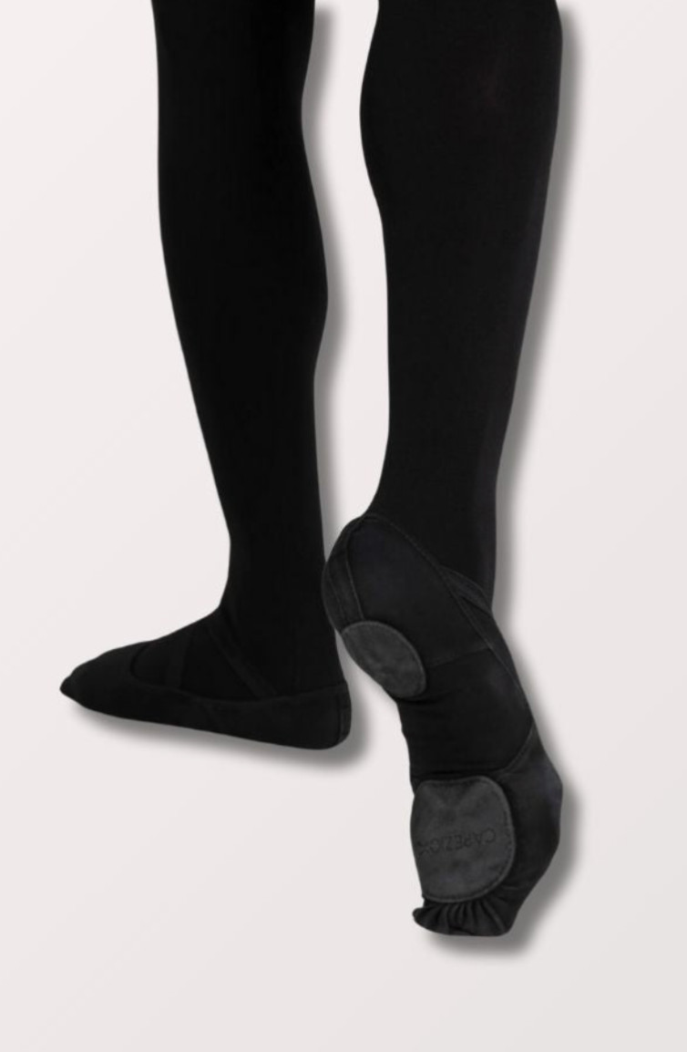 NEW Capezio Adult Hanami Canvas Ballet Shoes in Black (2037W)