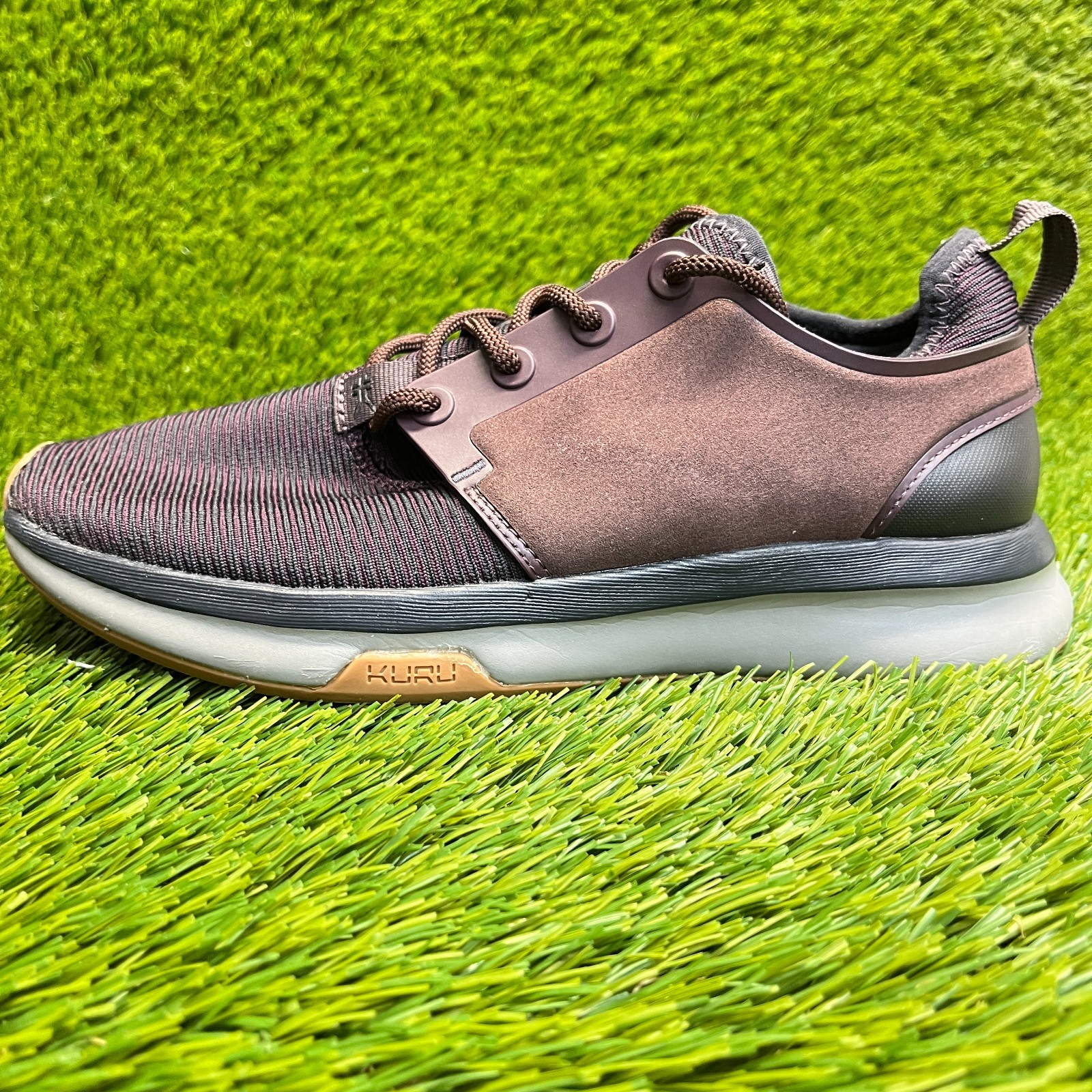 Kuru Atom Womens Size 7D Brown Gray Athletic Running Walking Shoes Sneakers
