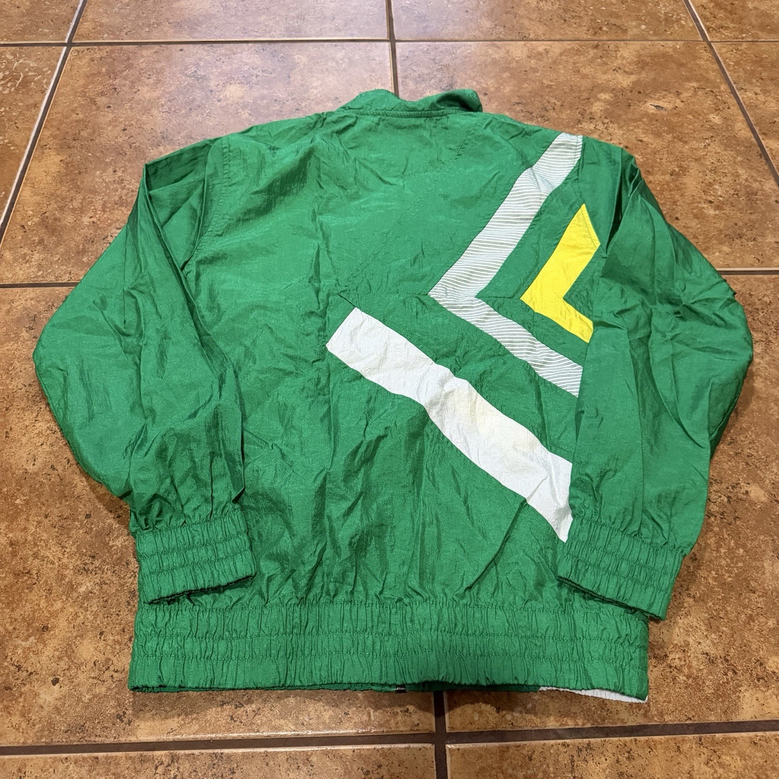 Umbro Jacket Mens S Colorblock Windbreaker Geometric Soccer Track Premier VTG