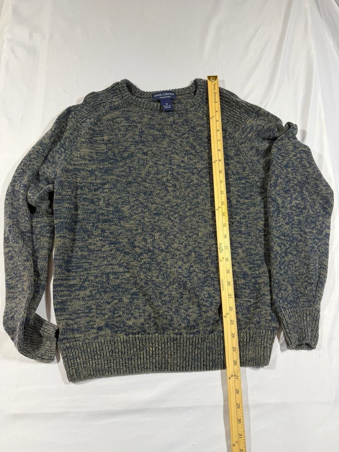 Daniel Cremieux Collection Men’s Crewneck Marled Cotton Knit Sweater