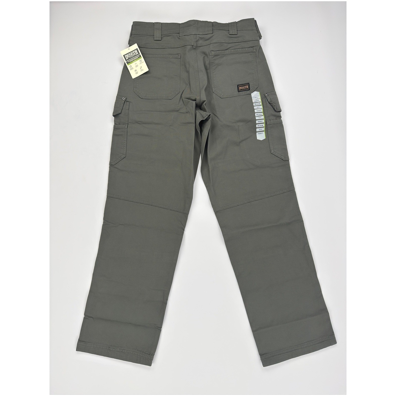 Duluth Trading Co Fire Hose Ultimate Cargo Pants Relaxed Fit Gunmetal Grey 35×34
