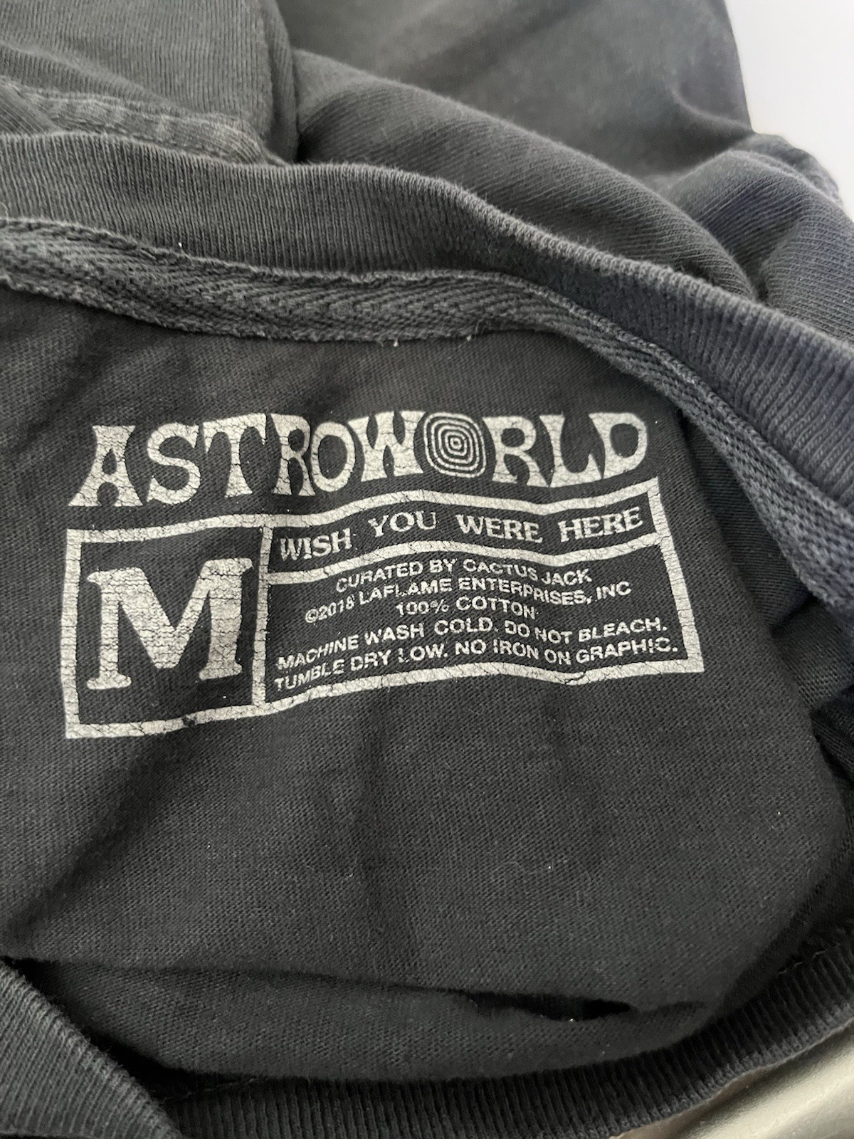 Travis Scott AstroWorld Wish You We’re Here Tour Shirt Men’s Size M Black