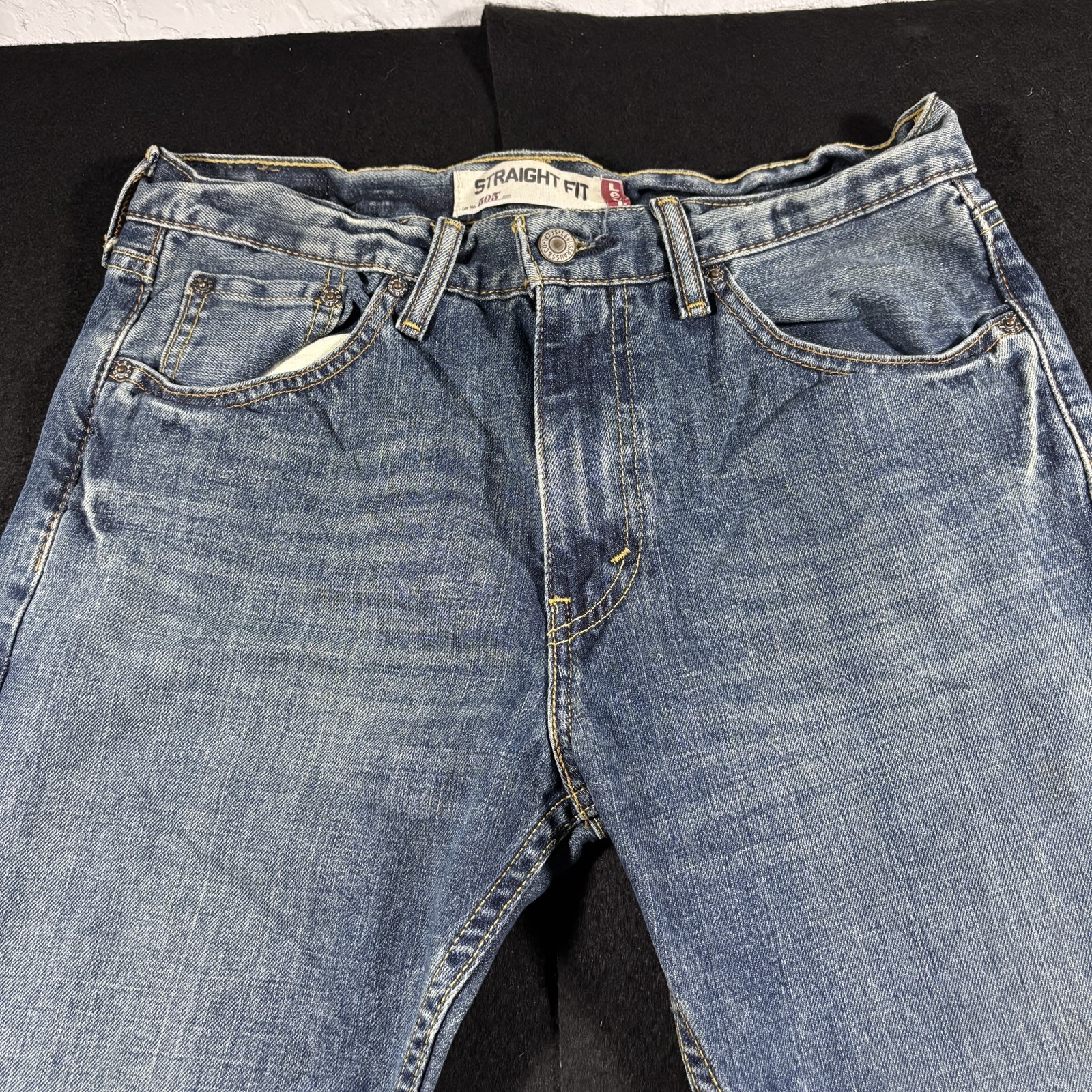 Levis 505 Straight Fit Jeans Mens 30×30 Blue Denim Medium Wash