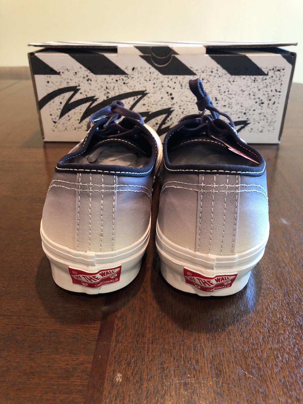 VANS Vault OG Authentic LX Dip Dye Black White VN0A4BV9B4R1 M 8.0 / W 9.5 NWB