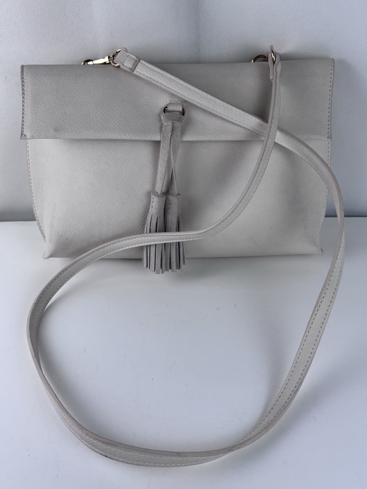Street Level Anthropologie Crossbody Bag Vegan Leather & 100% Cow Leather trim