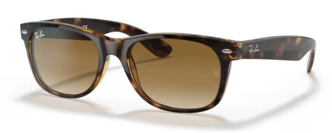 Ray-Ban New Wayfarer Classic Polished Light Havana RB2132 710/51 52