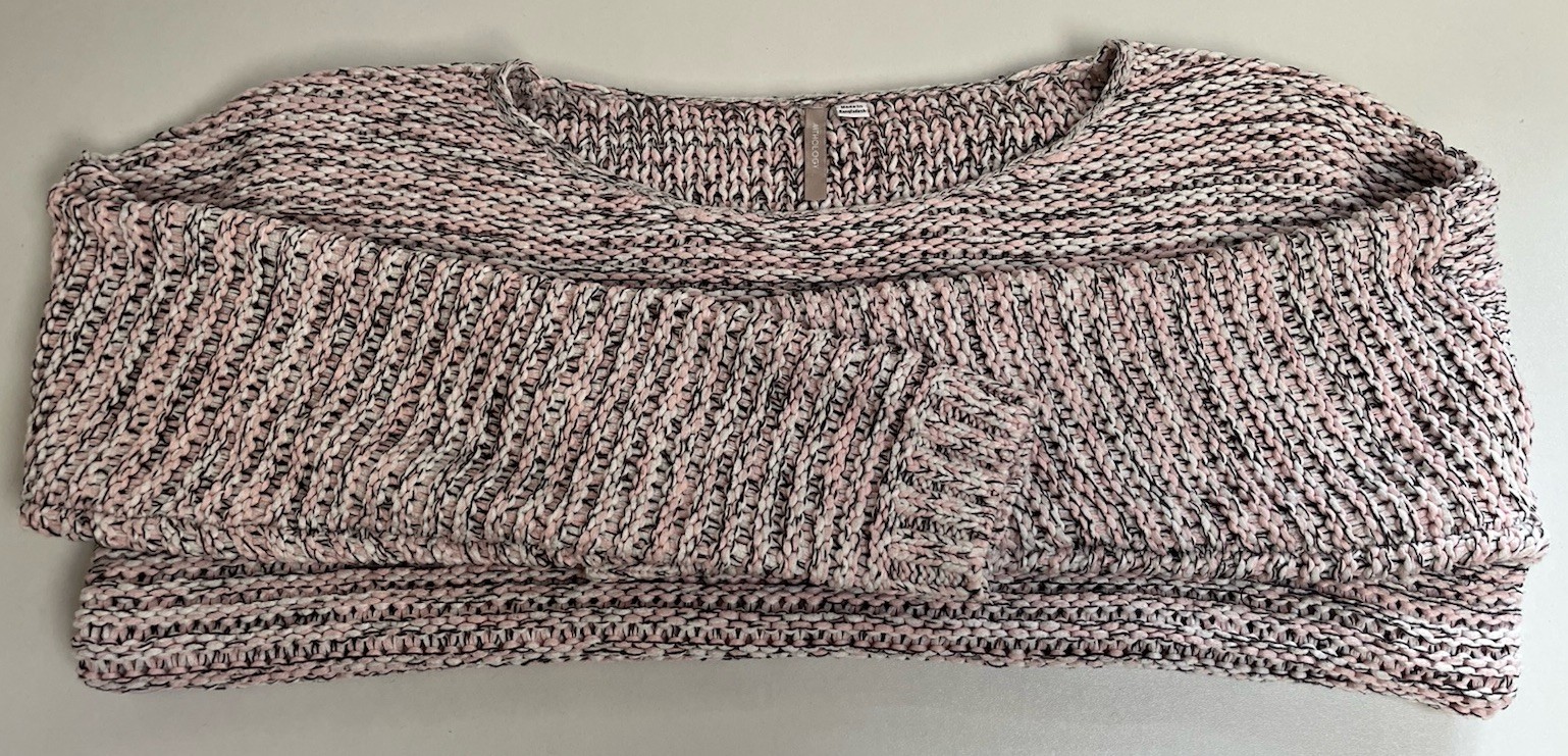 Anthology Salmon Pink Oversized Chunky Knit Ladies Jumper Size 16-18 XL