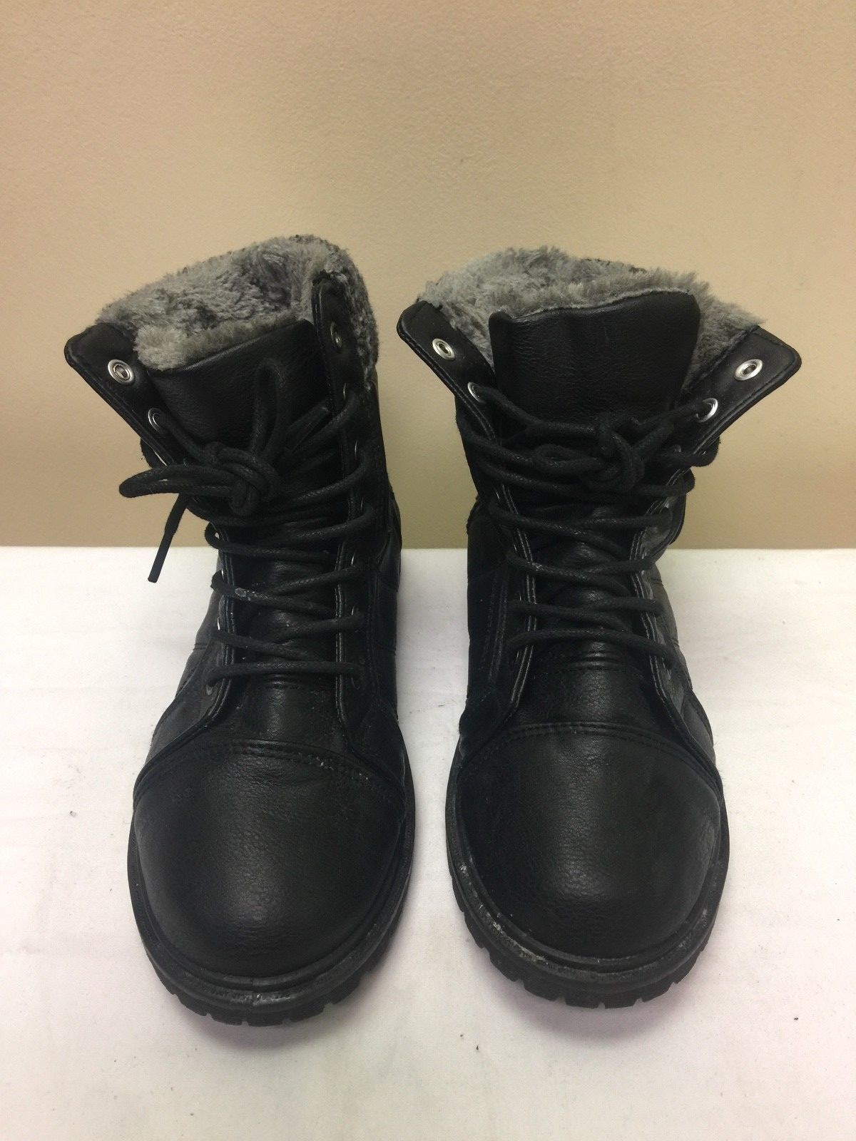Refresh women ankle boots man made material/fur lining black color size EUR 39