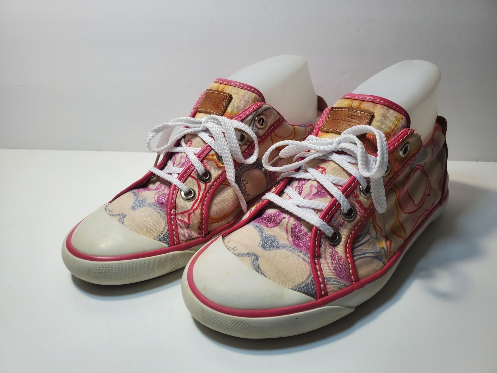 Coach Barrett Multi Dream Pink Multicolor CC Monogram – Size 7.5B