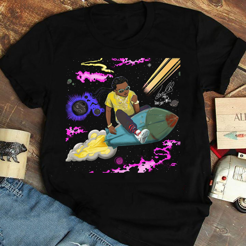 Collection Takeoff The Last Rocket Cotton Black All Size T-Shirt Unisex GC117
