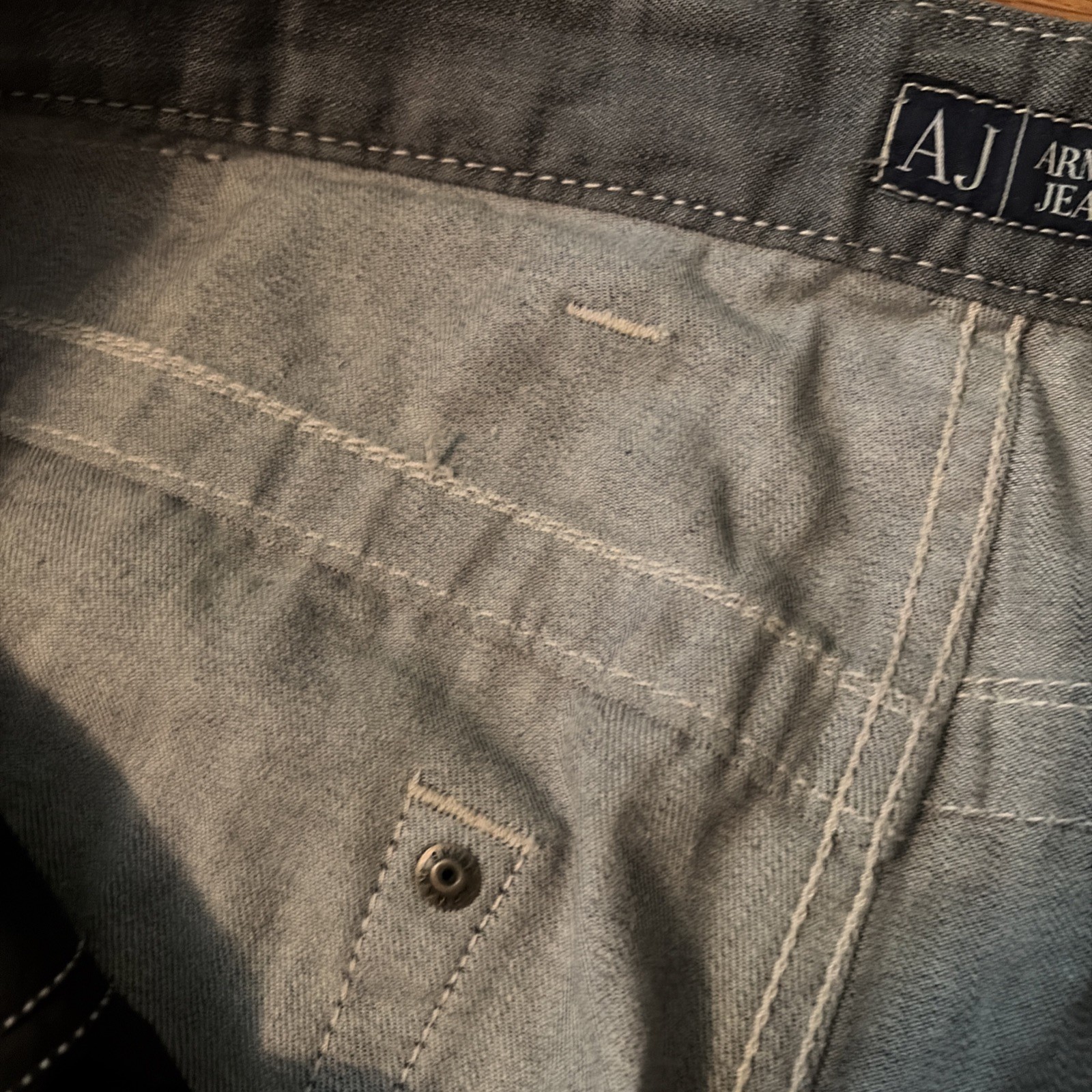 Armani Exchange Men’s Black Denim Jeans Size 34X34.