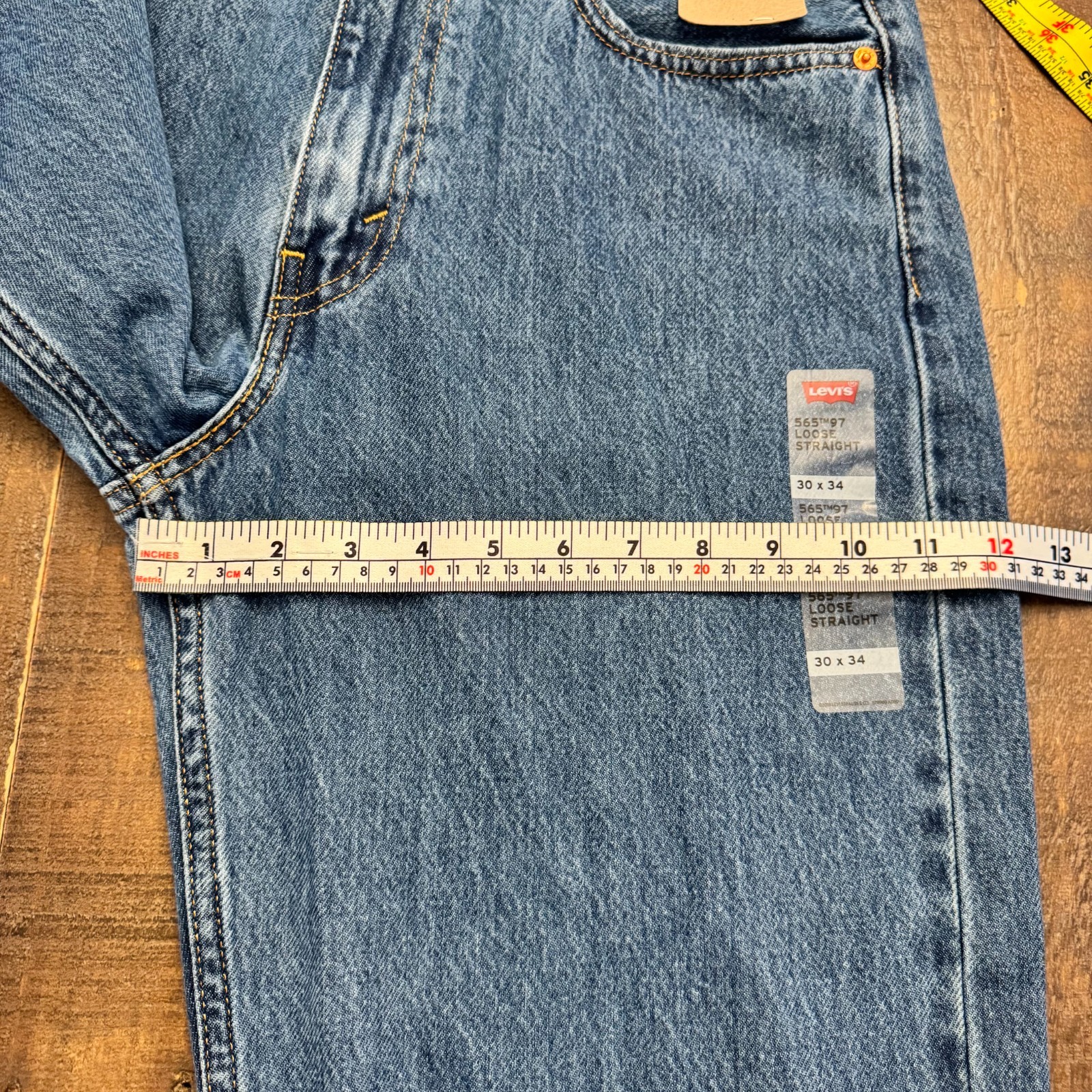 Levi’s 565 ’97 Loose Fit Straight Denim Jeans Men’s W31xL33 (Tag 30×34) Blue
