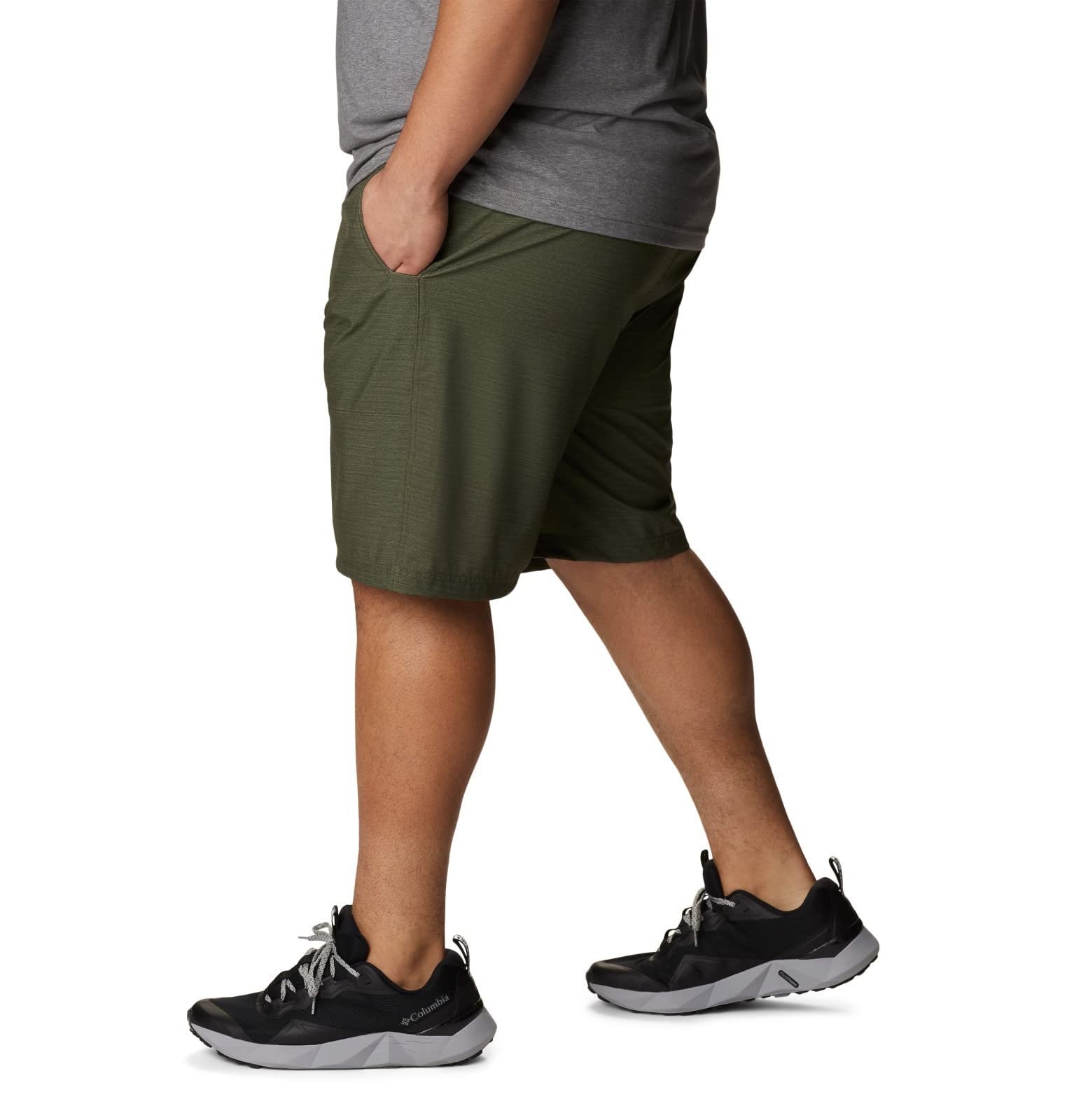 Columbia Men’s Twisted Creek Short, Stone Green Heather, Small