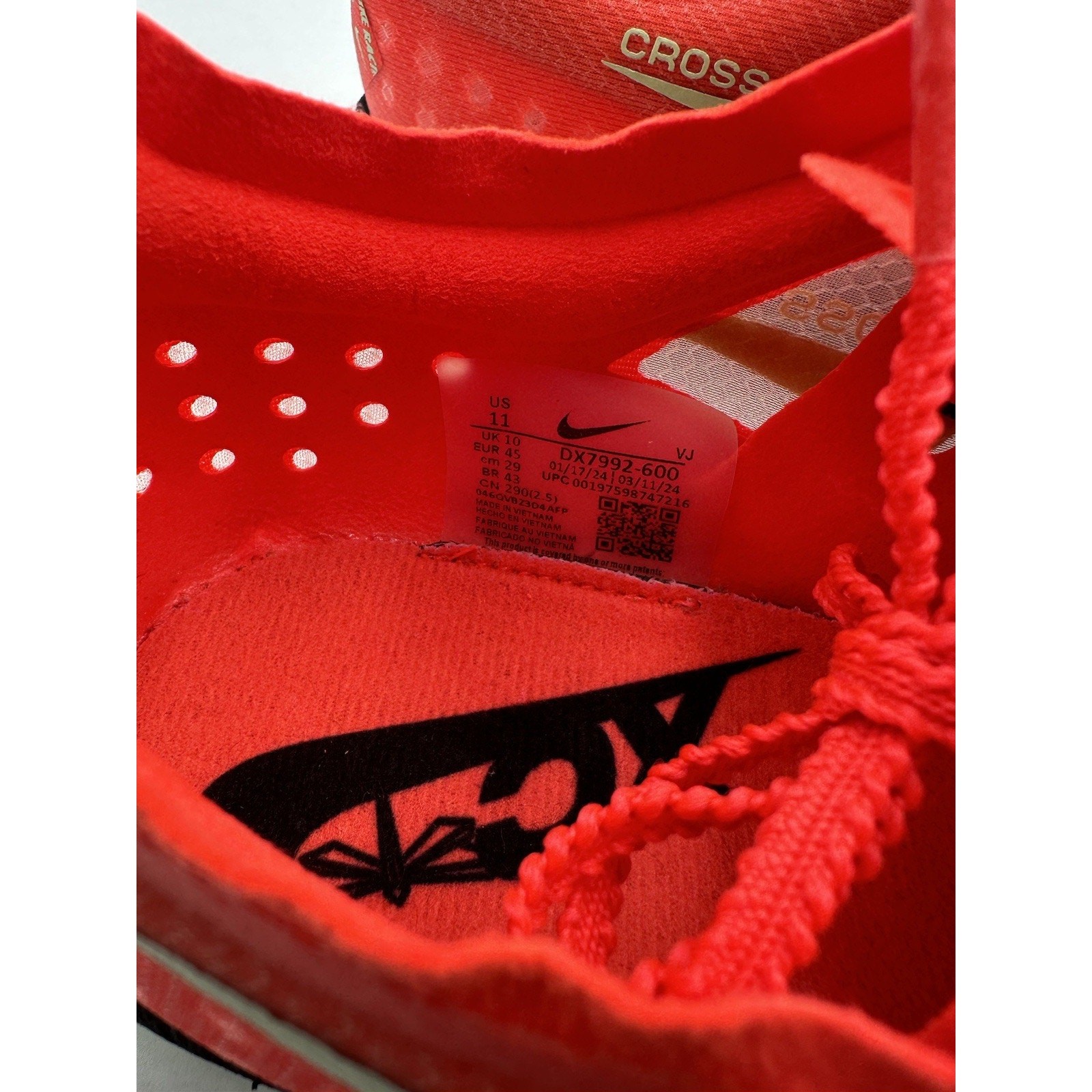 Mens Sz 11 Nike Dragonfly XC Cross Country Track Spikes Hyper Orange DX7992-600