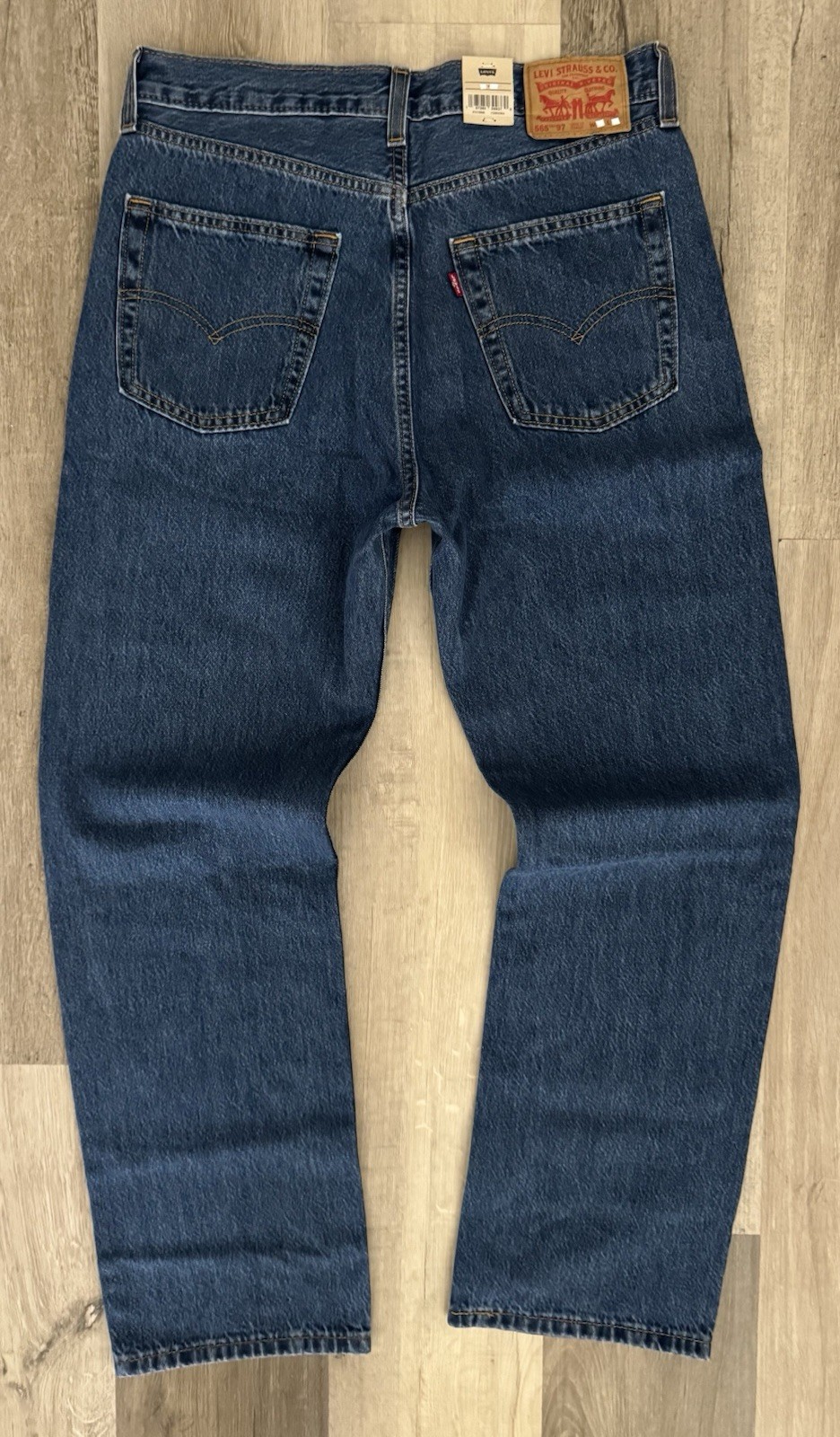Levi’s 565 ’97 Loose Straight Leg Jeans Men Size 33 X 32 Blue Distressed Wash