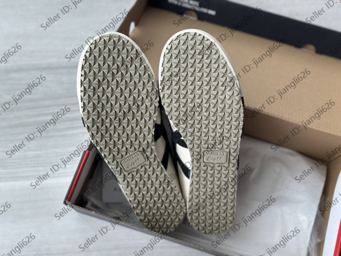 NEW Onitsuka Tiger Mexico 66 Classic Unisex Shoes Birch/Black Vintage Sneakers