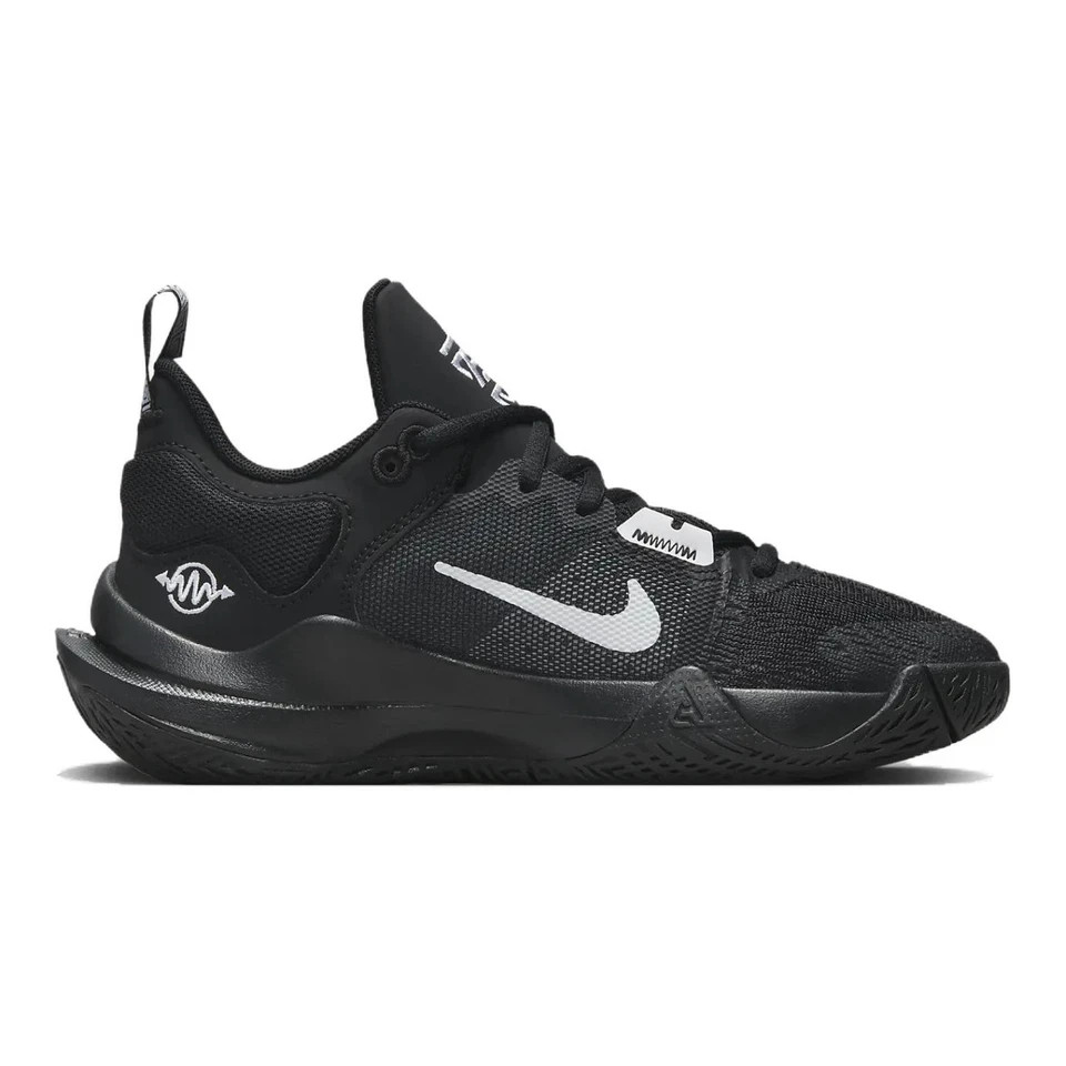 Nike Giannis DQ1943-003 All Black Jacquard Mesh Cushion Low Top Men’s Performanc