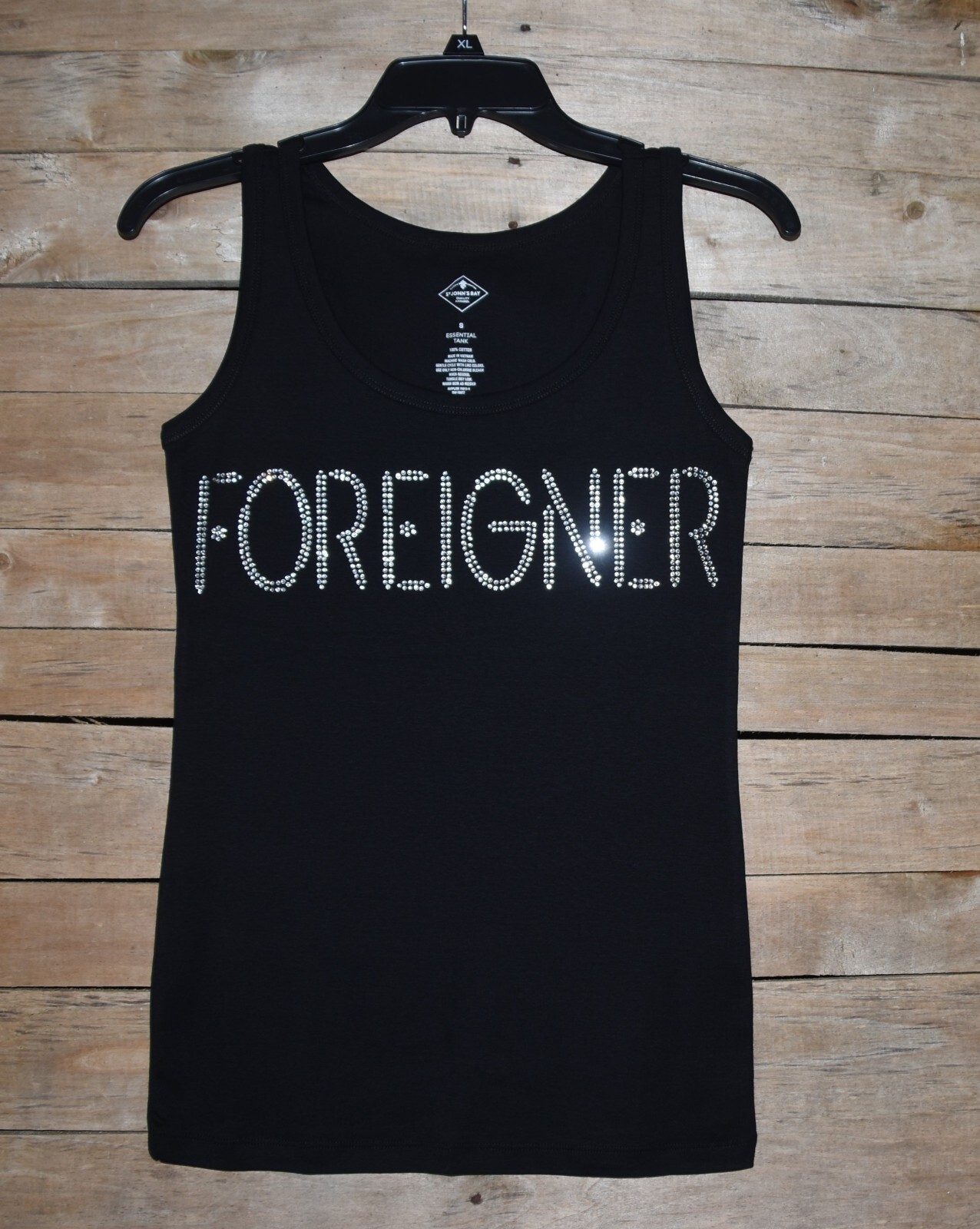 Foreigner rhinestone bling shirt or tank XS S M L XL XXL 1X 2X 3X 4X 5X