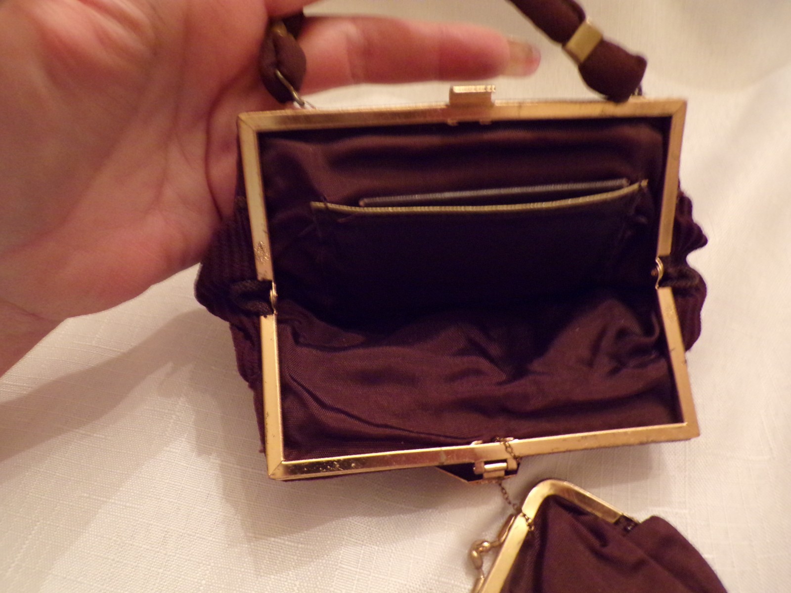 Antique Brown Small Handbag JEMCO 1925