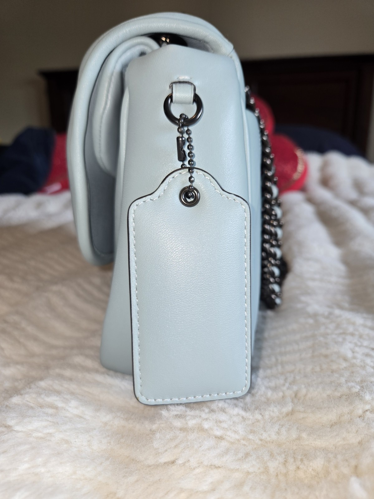 COACH Quilted Madison, Full Size. Aqua, GUC