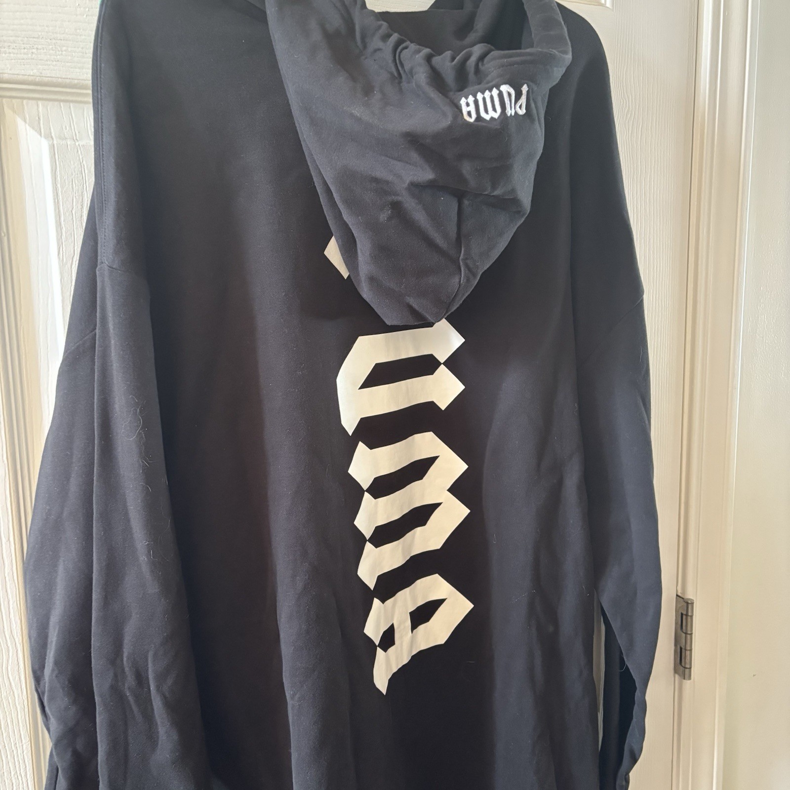 NWT Fenty x Puma by Rihanna Oversized Printed Hoodie Black Hitoshi Nomura LARGE