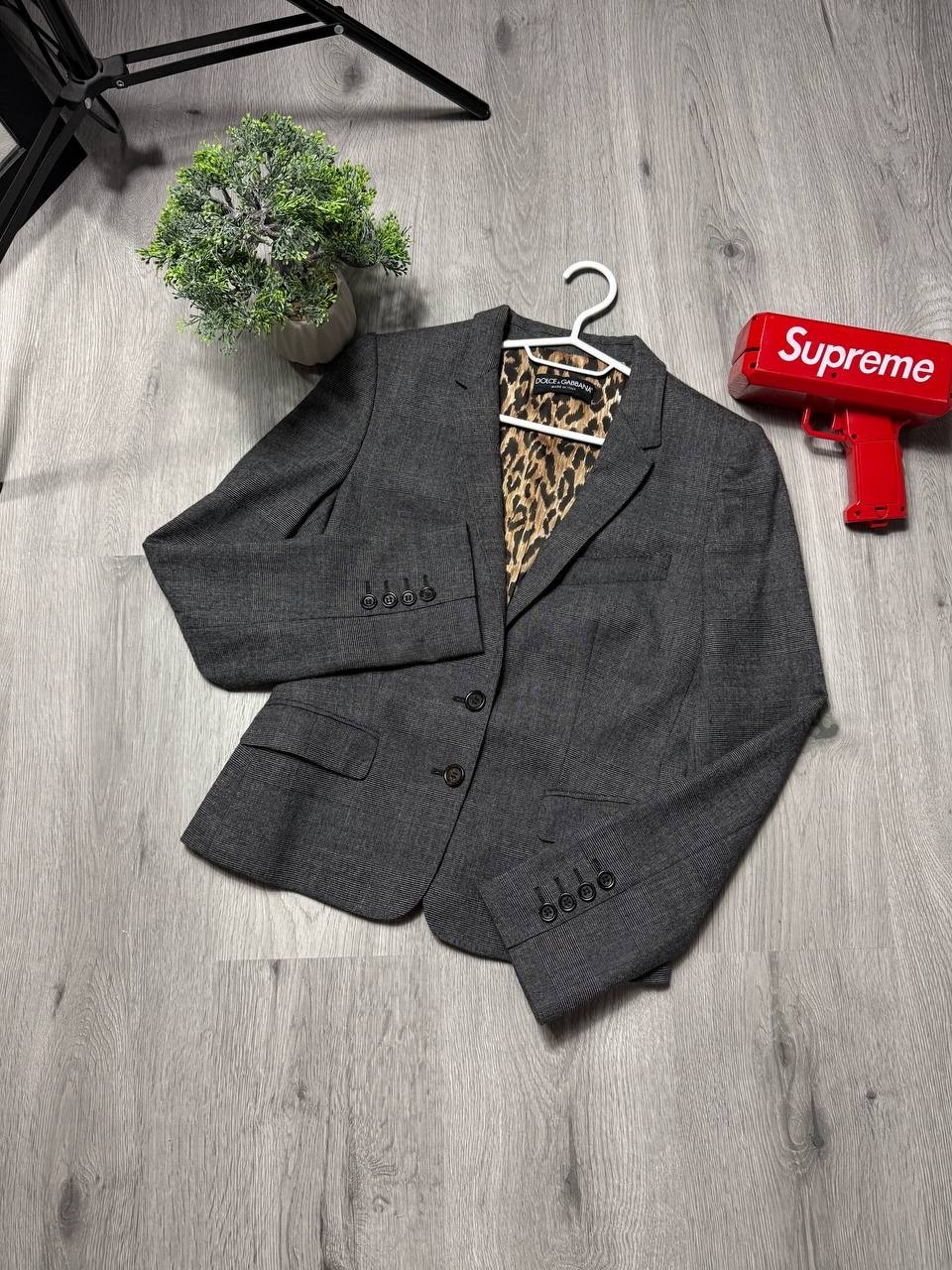 Dolce & Gabbana Leopard Print Lining Blazer size 40