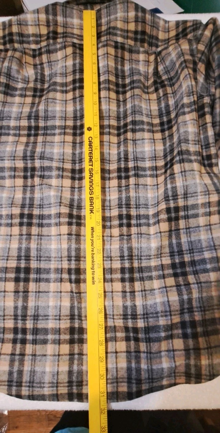 Pendleton Plaid Wool Shirt TRAIL Elbow Patches Medium