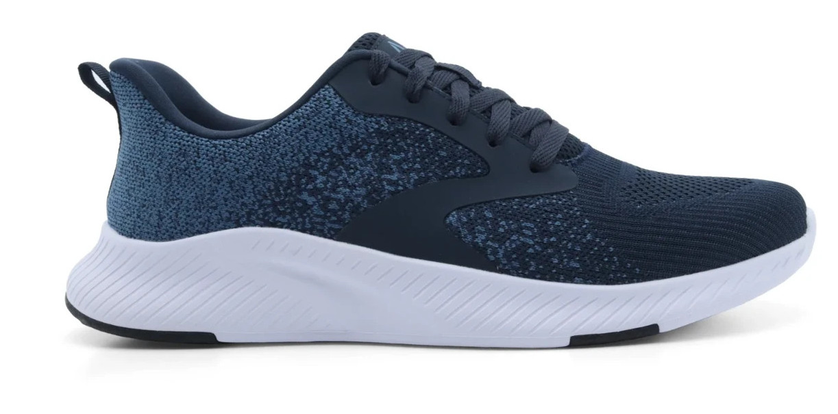 Athletic Works Men’s size 8.5 Running Memory Foam Sneakers Navy/ White