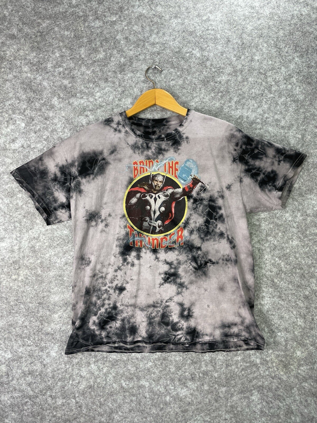Disney Parks Men’s Thor T Shirt Size XL Bring The Thunder Tie Dye Graphic Tee