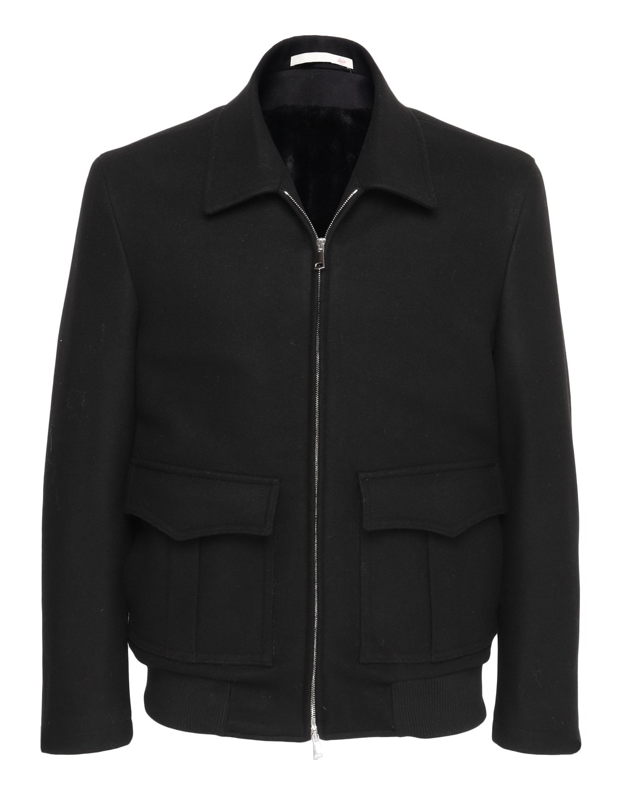 NWT EDUARDO DE SIMONE sartorial BOMBER jacket black cashmere luxury Italy 50