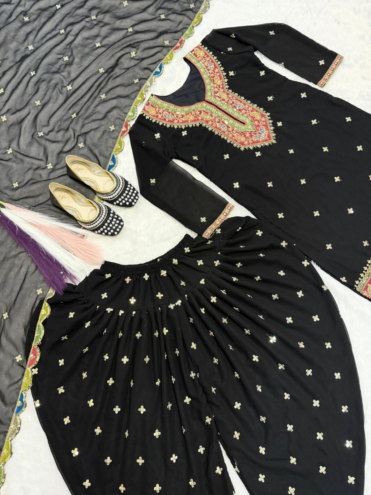 Pakistani Eid Dress Salwar Kameez Ready made Suits Indian Wedding Party 3 Piece