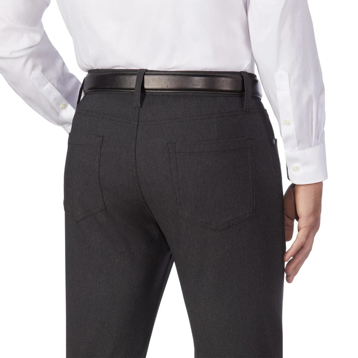 Urban Star Men’s Stretch Relaxed Fit Straight Leg Pants, Gray, Size 32X32