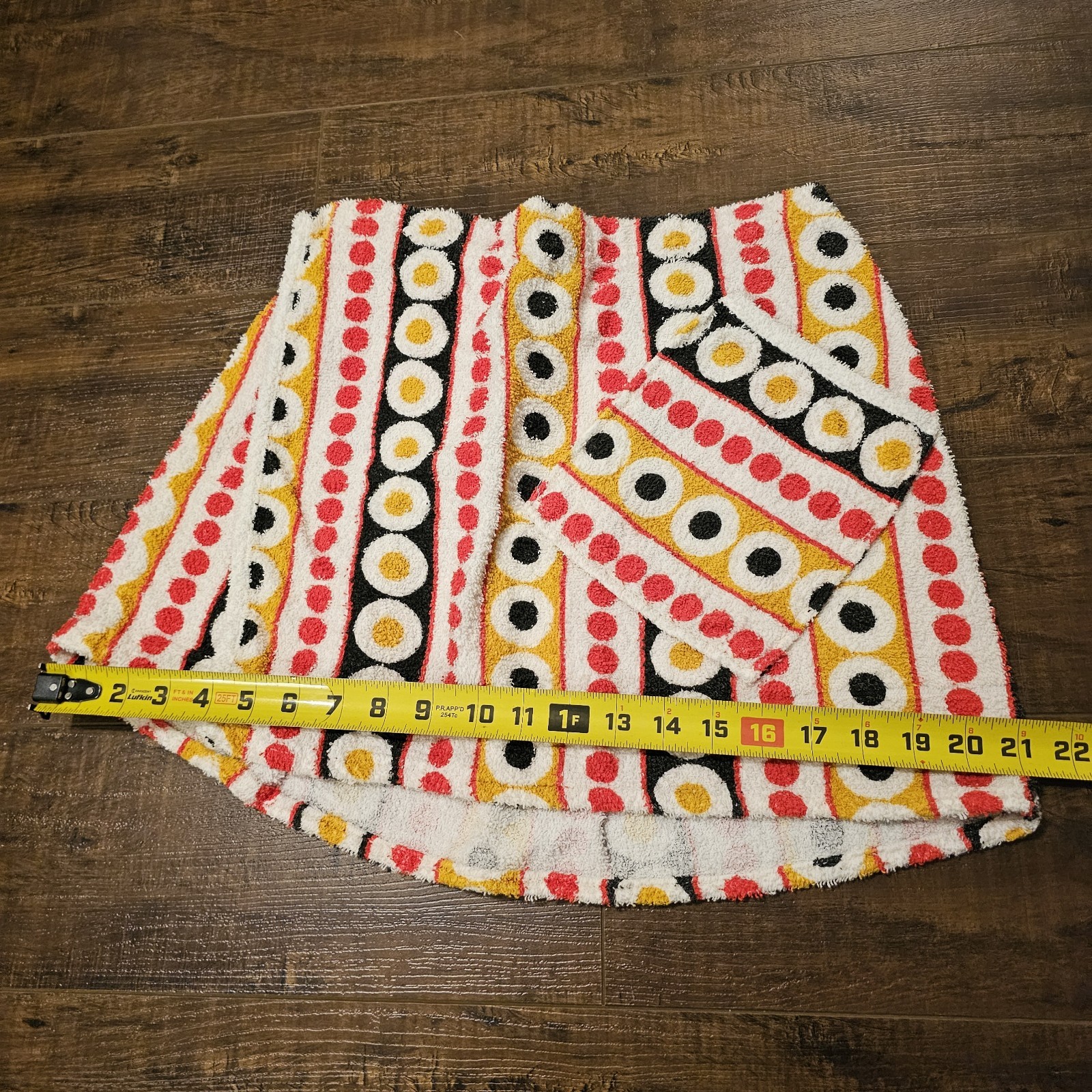 Vintage Terry Cloth Pool Towel Wrap Skirt MCM Beach Cover Up Adjustable Waist