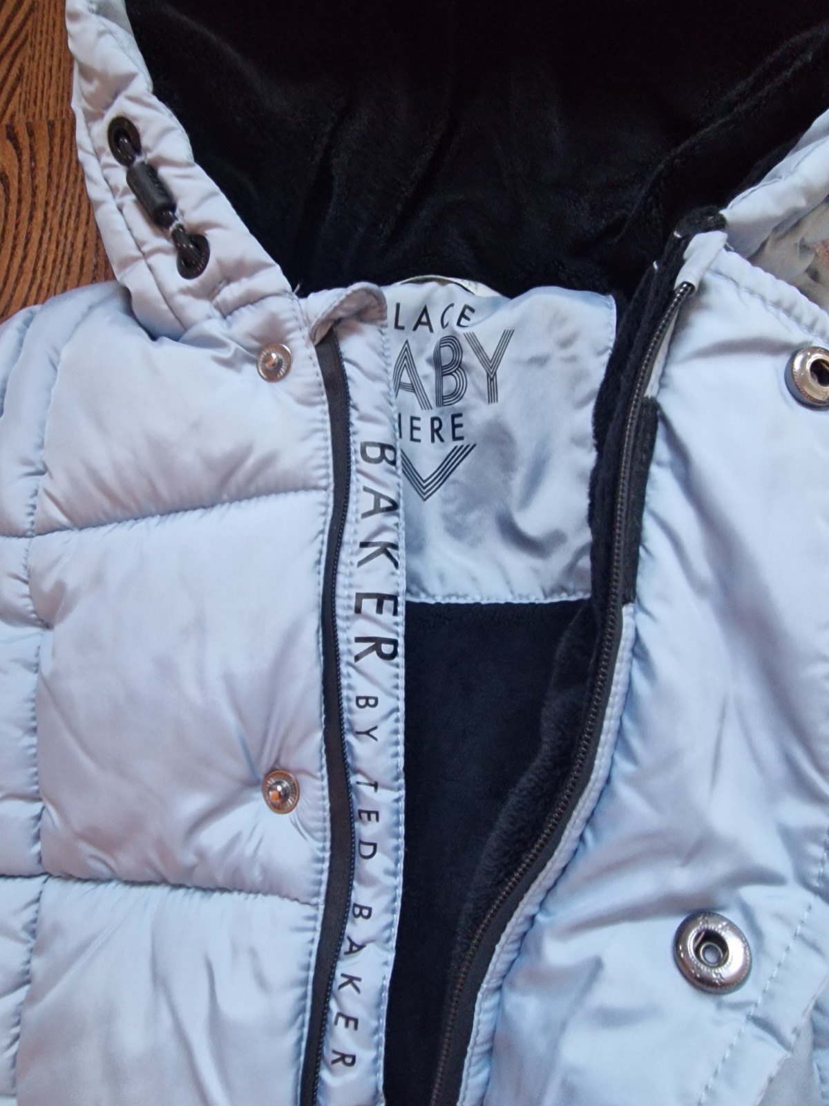 Ted Baker padded snow suit blue all in one age 3-6 months Excellent condition
