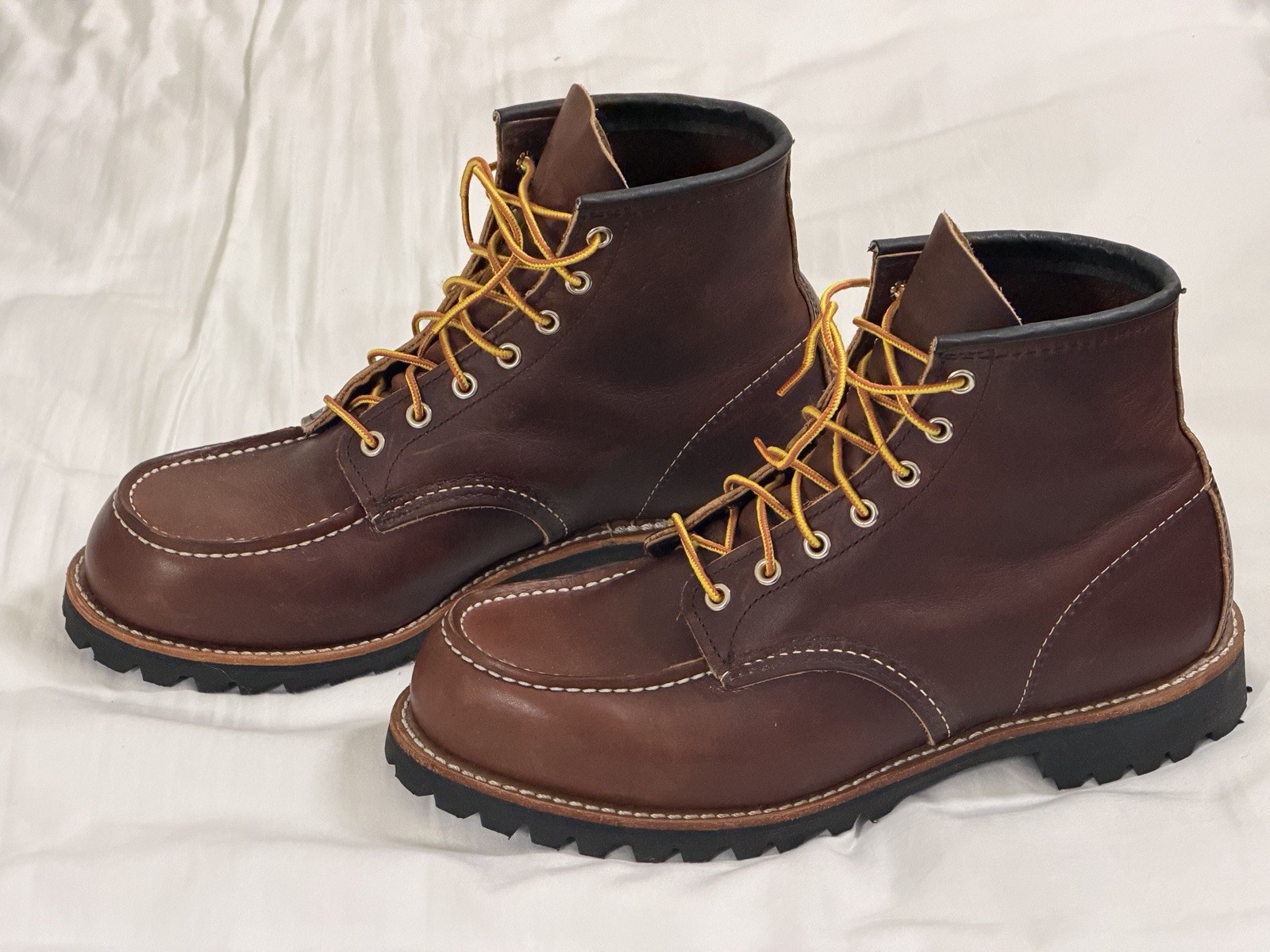 Red Wing 8146 Heritage Roughneck Briar Brown Leather Moc Toe