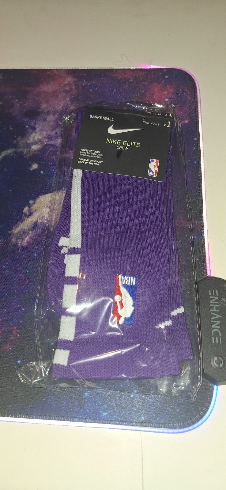 2-Pack NBA x Nike Crew Socks Size L Men’s