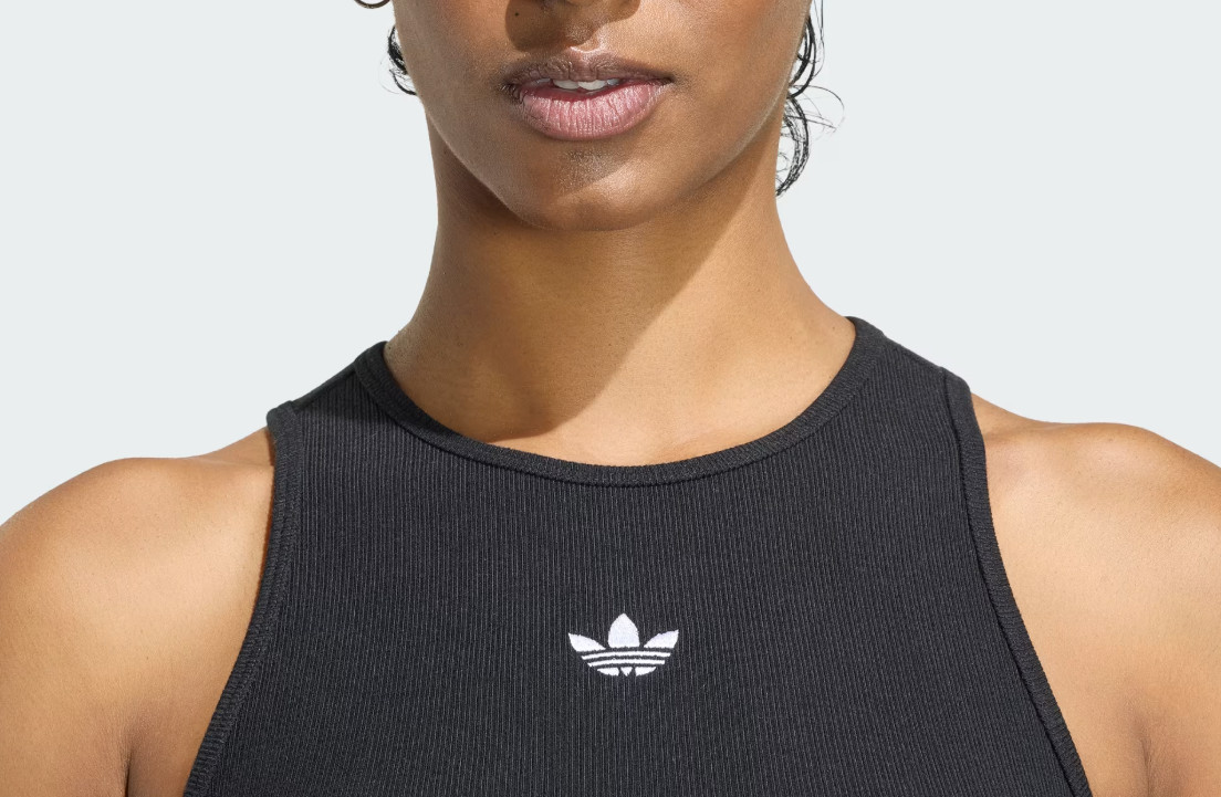 adidas Originals Essential Rib Tank Top Women’s Lifestyle Casual AsiaFit KR3602