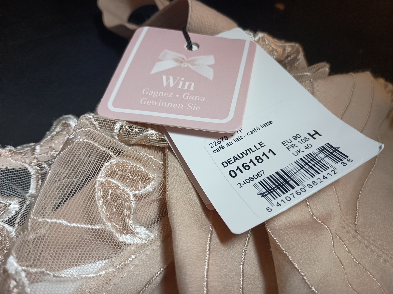 Prima Donna Deauville Underwire Bra – Size 40 H (UK Sizing) Cafe NWT
