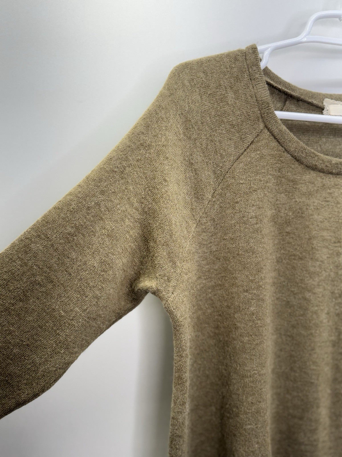 A’reve Textured Tunic Sweater Earthy Wearable Art Fall Photo Women’s M Neutrals
