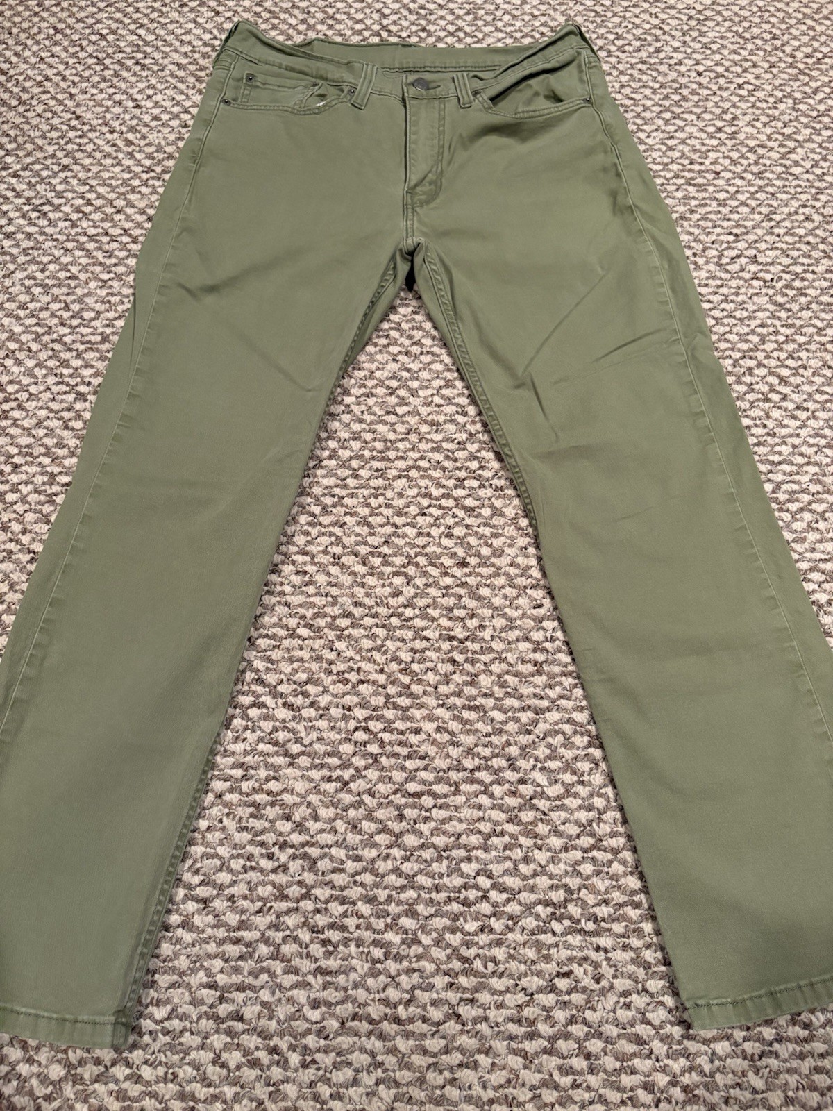 Levi’s Men’s 514 Straight Flex Fit Green Jeans Pants 32×30